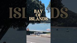 Mystical Bay of Islands🏝️Queen Anne Maiden World Cruise🗺️ #Cunard #cruise #newzealand #cruiseship