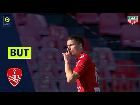 But Romain PERRAUD (19' - STADE BRESTOIS 29) STADE BRESTOIS 29 - LOSC LILLE (3-2) 20/21