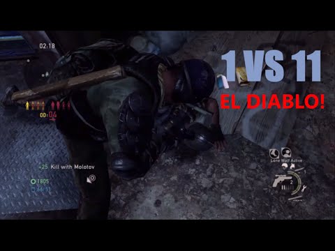 1 vs 11 Comeback - The Last of Us: Remastered Multiplayer (Bus Depot)