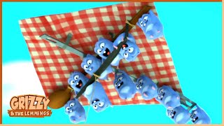 Parasailing Fishing | Grizzy & the lemmings (Clip) | 🐻🐹 Cartoon for Kids