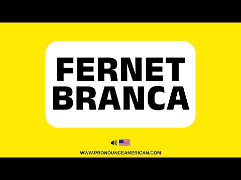 How to Pronounce Fernet Branca (Correctly) | How to Say Fernet Branca