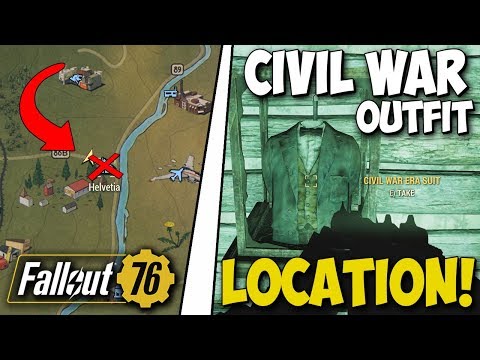 Fallout 76 - Civil War Era Outfit & Top Hat Location