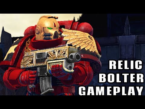 RELIC BOLTER GAMEPLAY: Sternguard Veteran vs Orks! - Warhammer 40k: Space Marine, Augmented Mod