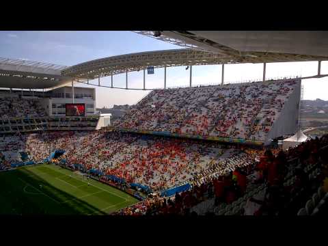 Arena Corinthians - visão a partir do setor leste superior