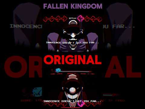 FNF Mario’s Madness Powerdown Fallen Kingdom VS Original Animation Comparison!