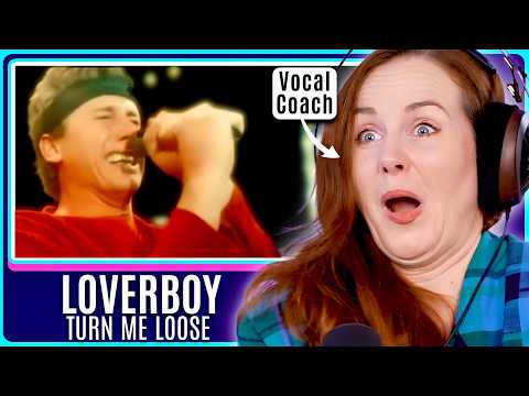 Vocal Coach Analyses 80's Arena Sized ROCK! | Loverboy - Turn Me Loose (Mike Reno Live)