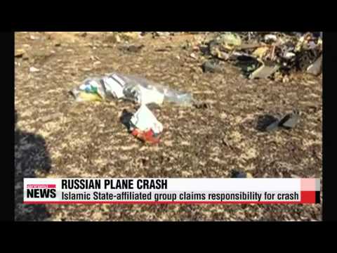 Russian plane crashes in Egypt； IS－affiliated group claims responsibility   러시아