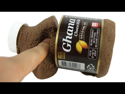 키네틱샌드로 가나초콜릿 우유병 만들기 !! How to make Ghana Chocolate Milk Bottle with kenetic sand