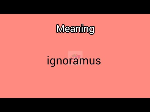 #ignoramus meaning in English & Telugu || Googul Dictionary #dictionary #meanings #telugu #english