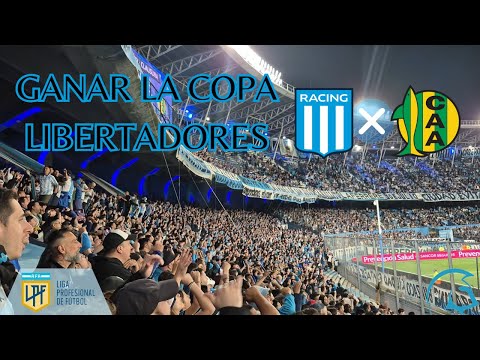 "Hay que ganar la copa libertadores | RACING 1 vs ALDOSIVI 0 | HINCHADA" Barra: La Guardia Imperial &bull; Club: Racing Club