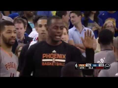 Eric Bledsoe late layup: Phoenix Suns at Golden State Warriors