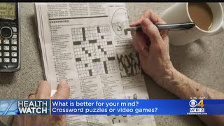 What is better for your brain: video games or crossword puzzles