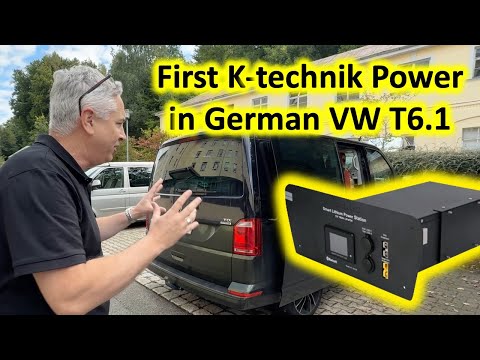 First K-technik KT16012S Smart Power Management Station installed into a German VW T6.1 Multivan