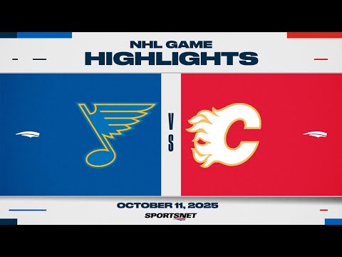 NHL Highlights | Blues vs. Flames - October 11, 2025