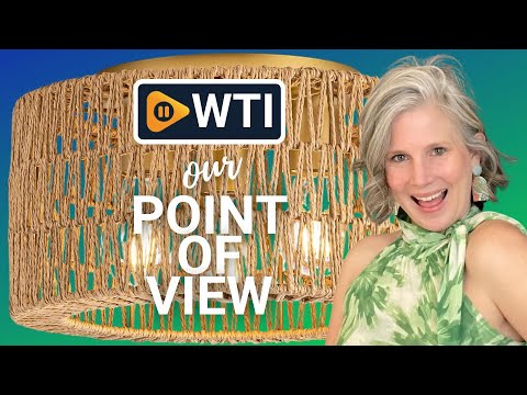 Rattan Ceiling Light Fixture - WTI product video review