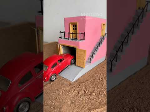 Casa com 2 pisos,sacada,varanda e escada externa. Arquitetura civil moderna #shorts