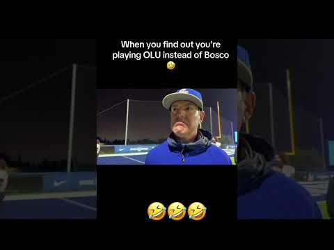 Carson Palmer's reaction to finding out they will be up against Orange Lutheran instead of Bosco