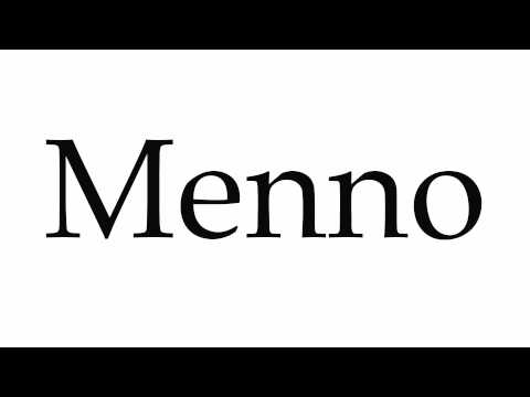 How to Pronounce Menno