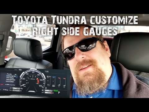 Toyota Tundra and Sequoia Customize right side cluster gauges