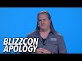 Blizzard Apologizes At Blizzcon 2019