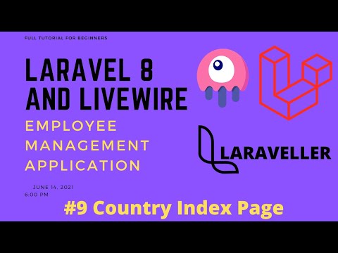 01 Laravel Livewire Tutorial Employees Management Project Setup Application