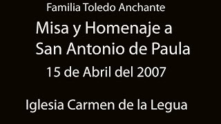 San Antonio de Paula misa y homenaje 2007,familia Toledo Anchante