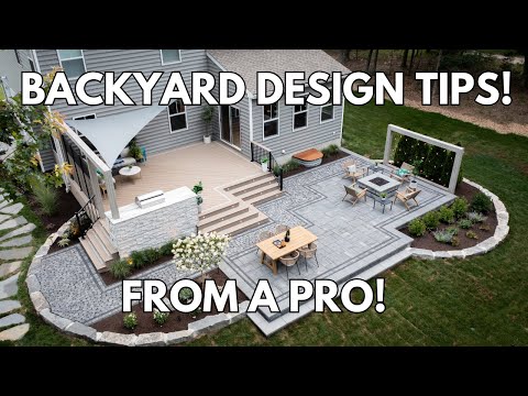 TOP 6 BACKYARD DESIGN TIPS FROM A PRO! Transform your backyard in to an oasis!