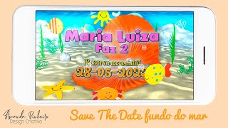 Vídeo de Save The Date Fundo do Mar