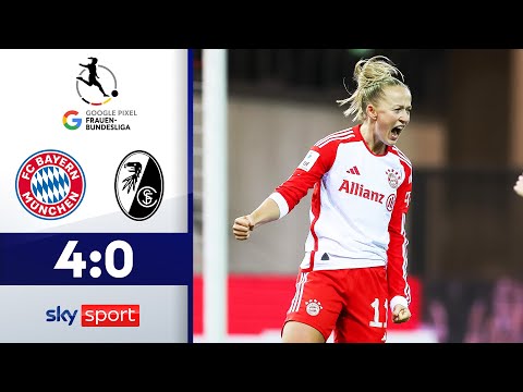 Bayerische Machtdemonstration! | FC Bayern München - SC Freiburg | Highlights - Frauen-Bundesliga