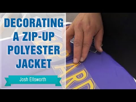 How to- heat press a zip-up polyester jacket