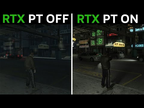 GTA 4 - Path Tracing RTX Remix Mod - OFF vs ON