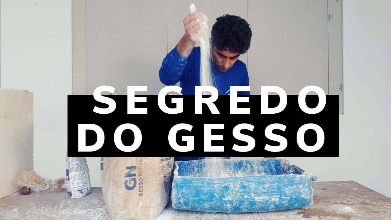 COMO FAZER  GESSO ,OS TRÊS PRINCIPAIS TIPOS E SUAS UTILIZAÇÕES (PASSO A PASSO) .