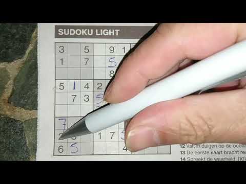 Today two for the price of one. Light Sudoku puzzle. (#338) 11-22-2019 part 1 of 2
