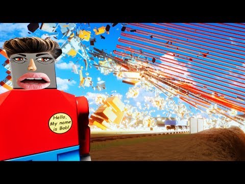 I Dropped 37,000 Nukes To Try And Murder The Lego Train in Brick Rigs!