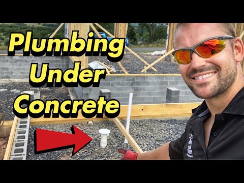 How To Rough In Plumbing Under A Concrete Slab And Hydrostatic Pressure Test With Water