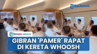 Momen Wapres Gibran 'Pamer' Rapat di Kereta Cepat Whoosh, Tinjau Kesiapan Libur Natal dan Tahun Baru