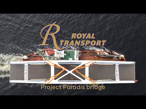 Royal Transport AS -  transport of the world's largest composite bridge!