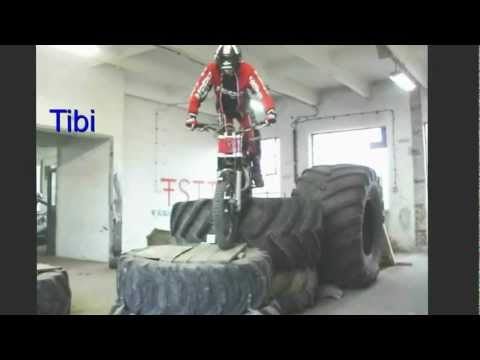 Trial Fahrtechnik seitl  Herunterspringen