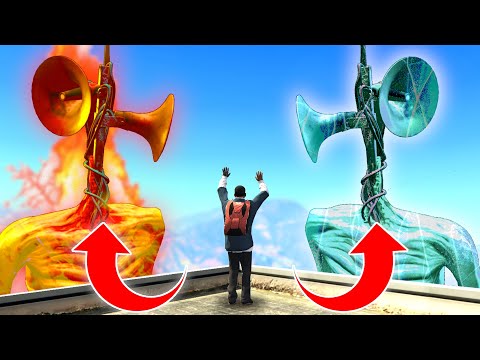We Found ELEMENTAL SIREN HEAD In GTA 5! (Scary Sighting!) - GTA 5 Mods Funny Gameplay