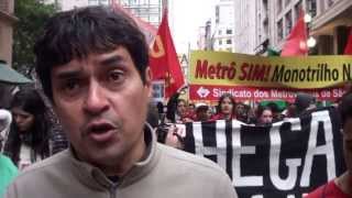 Altino Prazeres fala no ato "Chega de sufoco e corrupção"