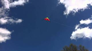 preview picture of video 'Flying my prism nexus stunt kite at Biggerstaff park Dallas  N.C. filmed with Iphone 4'