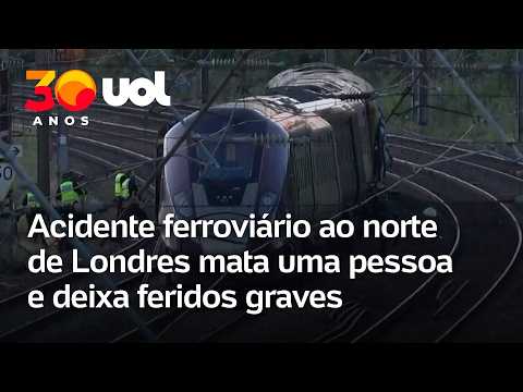 Colisão entre trens deixa um morto e dezenas de feridos no Reino Unido