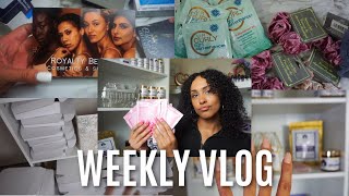 BQ Weekly Vlog 1| UNBOXING INVENTORY, NEW BUSINESS CARDS, & REBRANDING MY SKIN CARE/COSMETICS BRAND!
