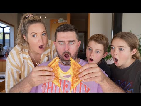 New Zealand Family Try CLASSIC AMERICAN GRILLED CHEESE SANDWICH For The First Time! (VERY Surprised)