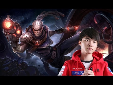 SKT Faker as Lucian vs Syndra mid S7 Ranked gameplay