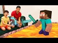 Jason play the floor is lava with Minecraft game