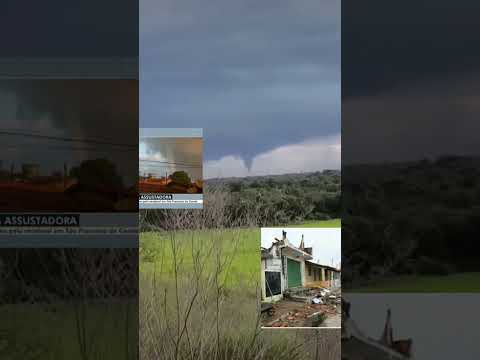 novas imagens do tornado de Encruzilhada do Sul é simplesmente assustador e impressionante