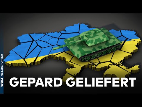 Kiew hat erste drei Gepard-Luftabwehrpanzer erhalten | EILMELDUNG