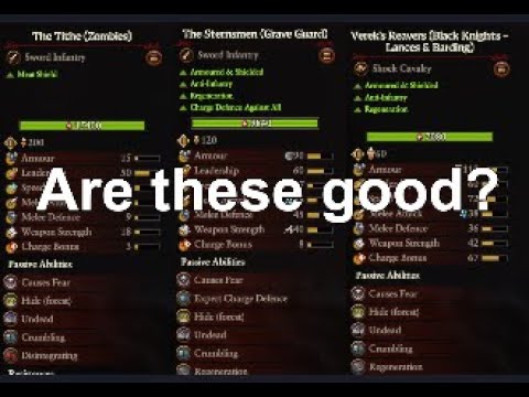 Regiments of Renown, what do they do and when should you take them. Vampire Counts edition