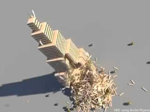 Over 5000 KEVA planks building   Bullet Physics